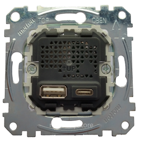 MTN4366-0110 - МЕХАНИЗМ USB-зарядки A+C, 2,4 A