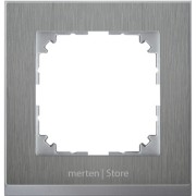 MTN4010-3646 - M-Pure Decor Рамка 1-ная, нерж.сталь/цвет алюминия
