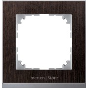 MTN4010-3671 - M-Pure Decor Рамка 1-ная, венге/цвет алюминия