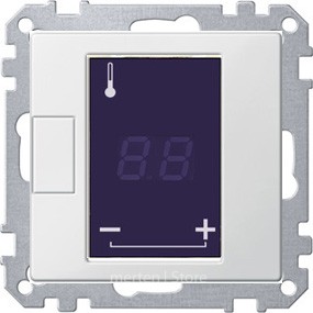 SM - Терморегулятор программируемый универсальный, с внешним датчиком, активный-белый